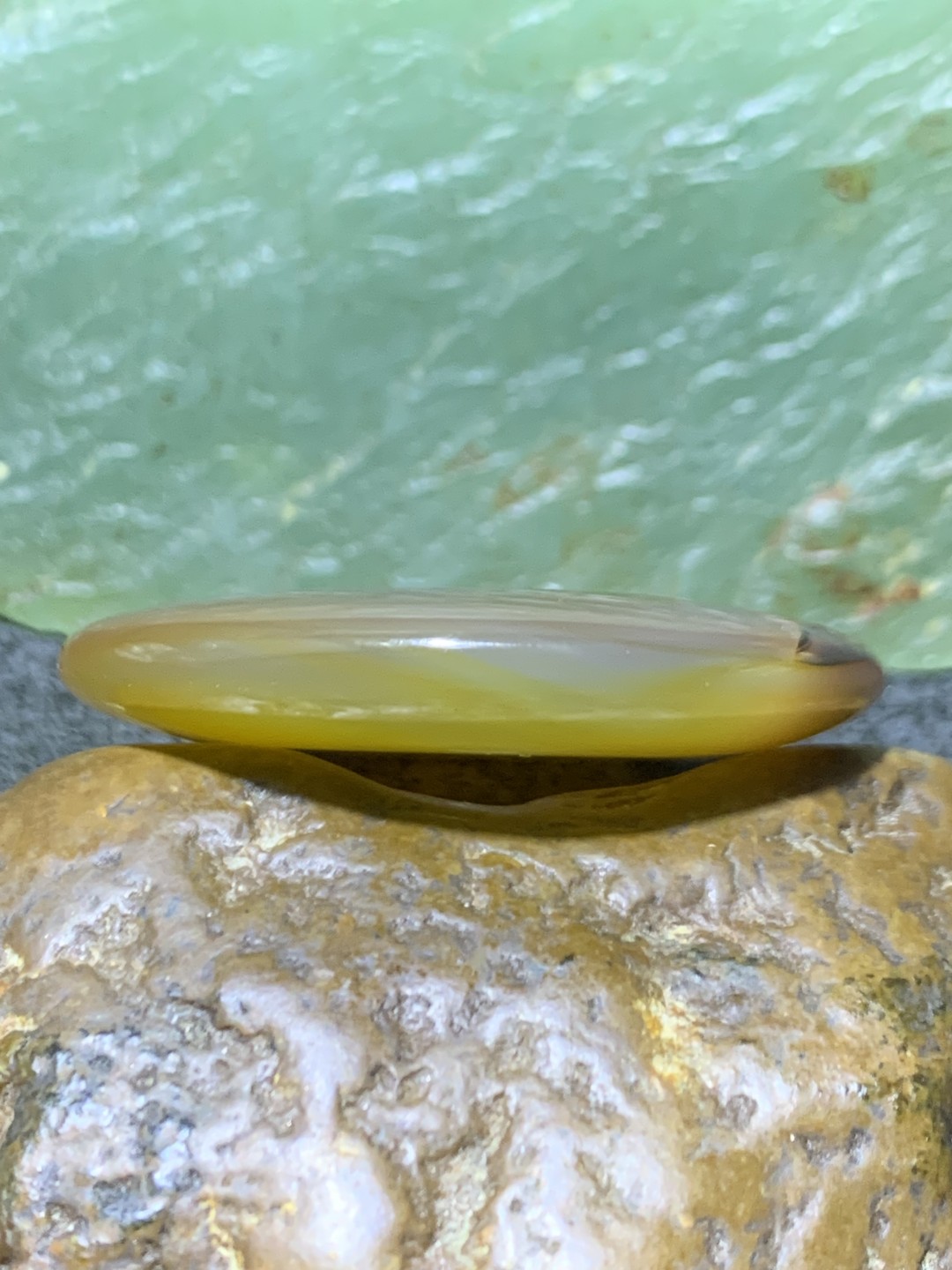 精美高玉化巴西玛瑙平安扣一个