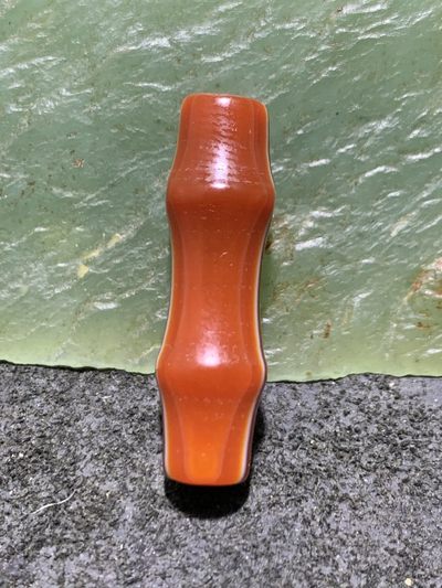缠丝玛瑙竹节随形桶珠一颗 - 缠丝玛瑙竹节随形桶珠一颗
