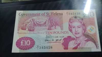 【世界钱币收藏】精选微拍第55期 暨2023年第二期 绝品裸钞全部低价起拍  2004年圣赫勒拿10镑 全新绝品