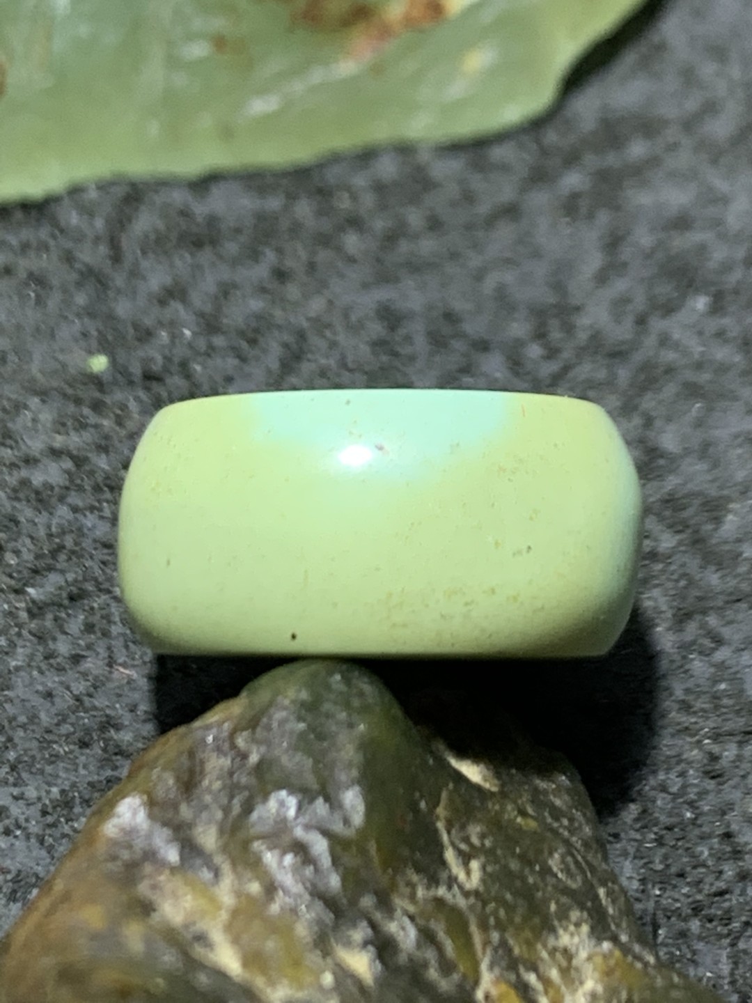 十堰俏色网花松石平安扣一颗
