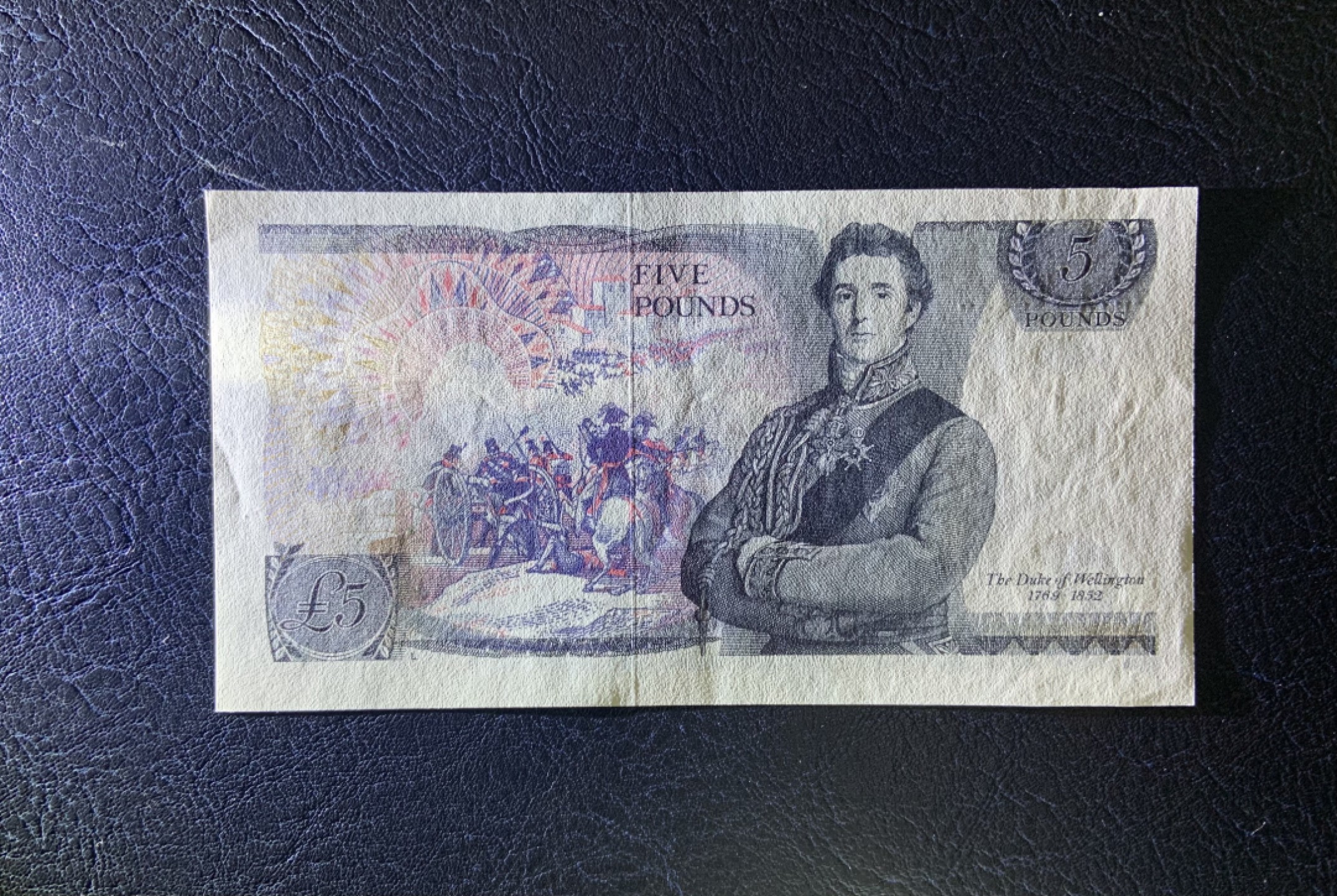 收藏联盟Quantum Auction 第222期拍卖 英国1970-80年5镑 品相UNC- 威灵顿公爵