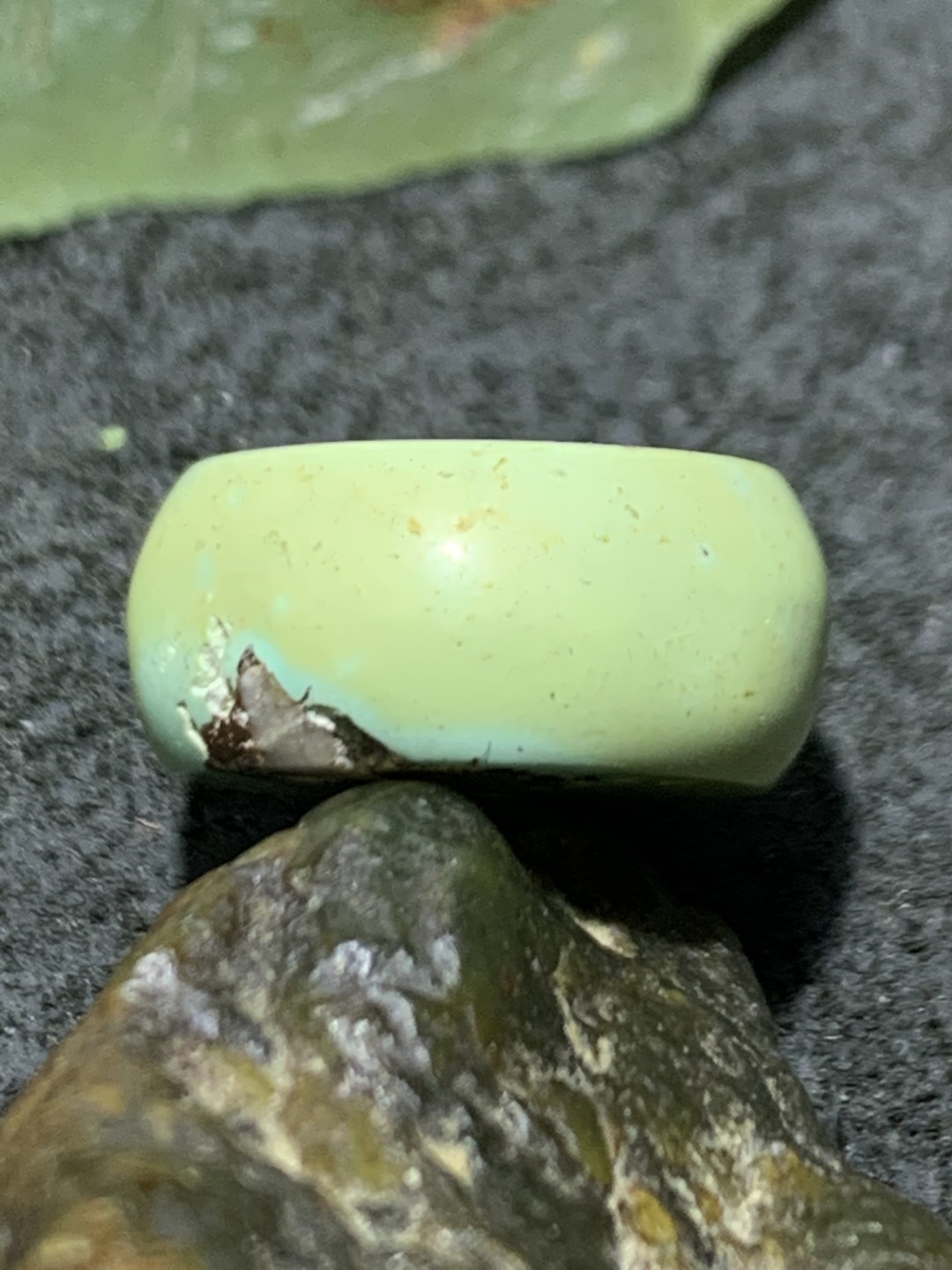 十堰俏色网花松石平安扣一颗