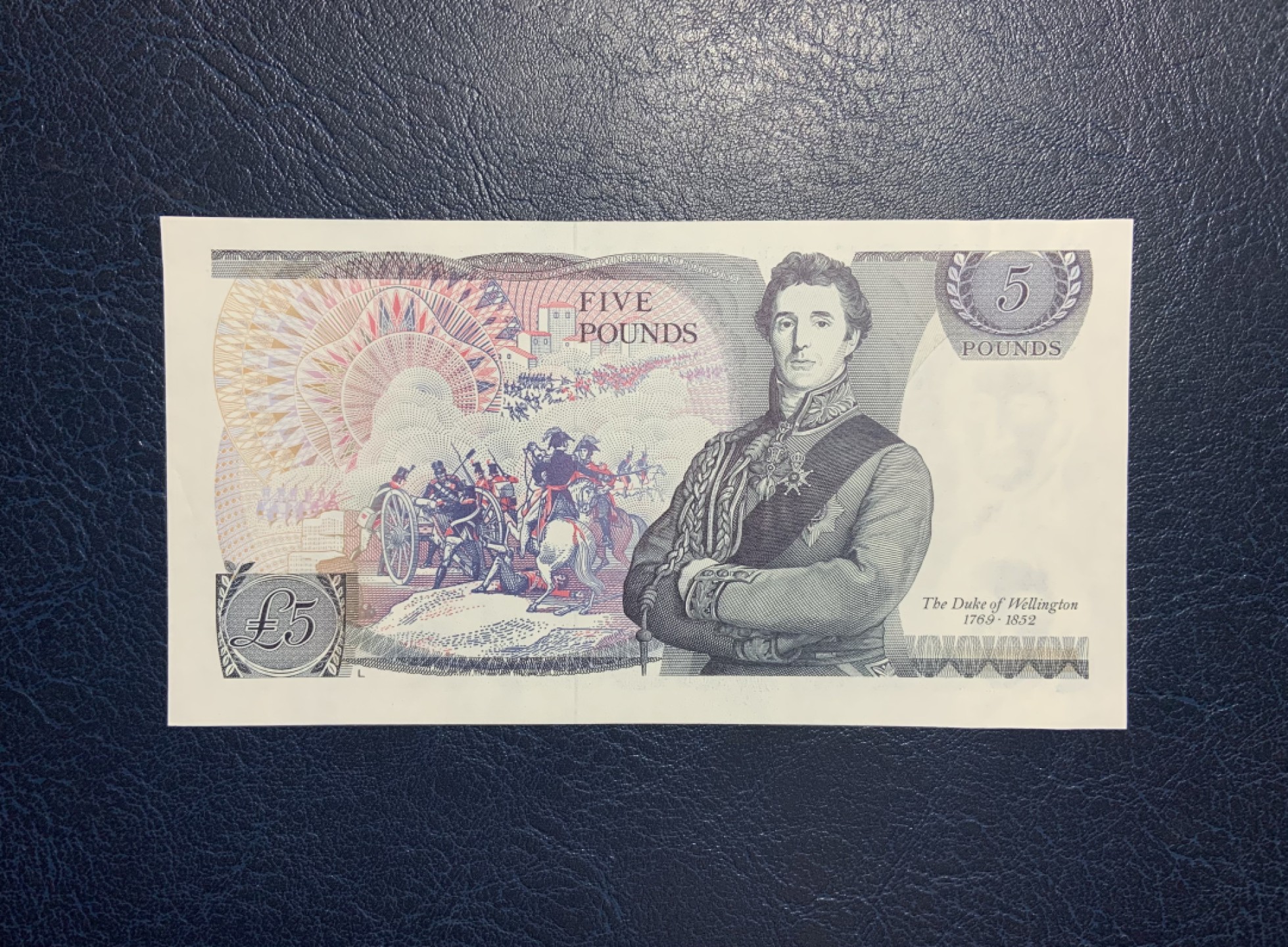 收藏联盟Quantum Auction 第222期拍卖 英国1970-80年5镑 品相UNC- 威灵顿公爵