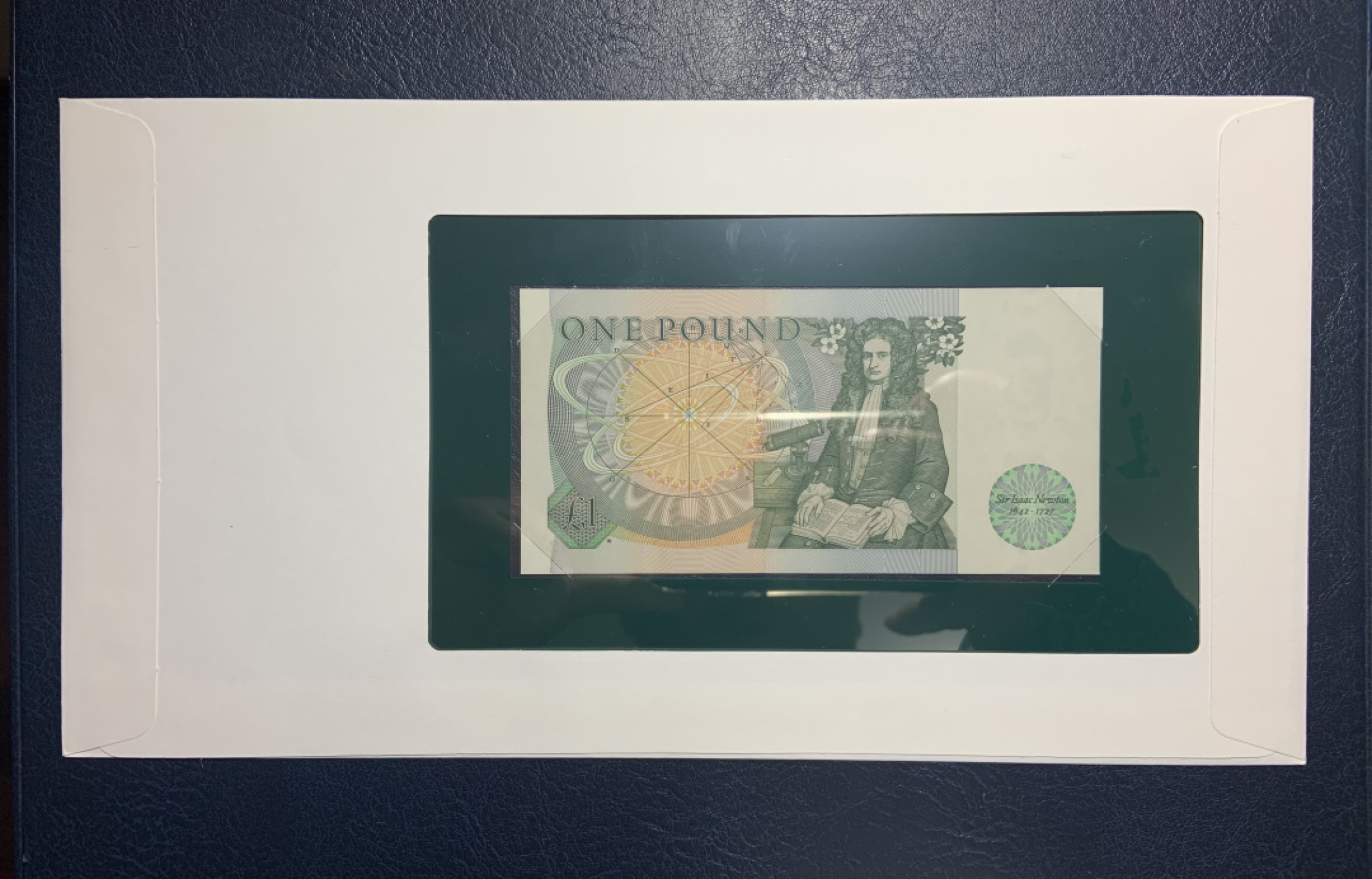 收藏联盟Quantum Auction 第222期拍卖 英国1978-84年1镑富兰克林邮币封 品相UNC 牛顿