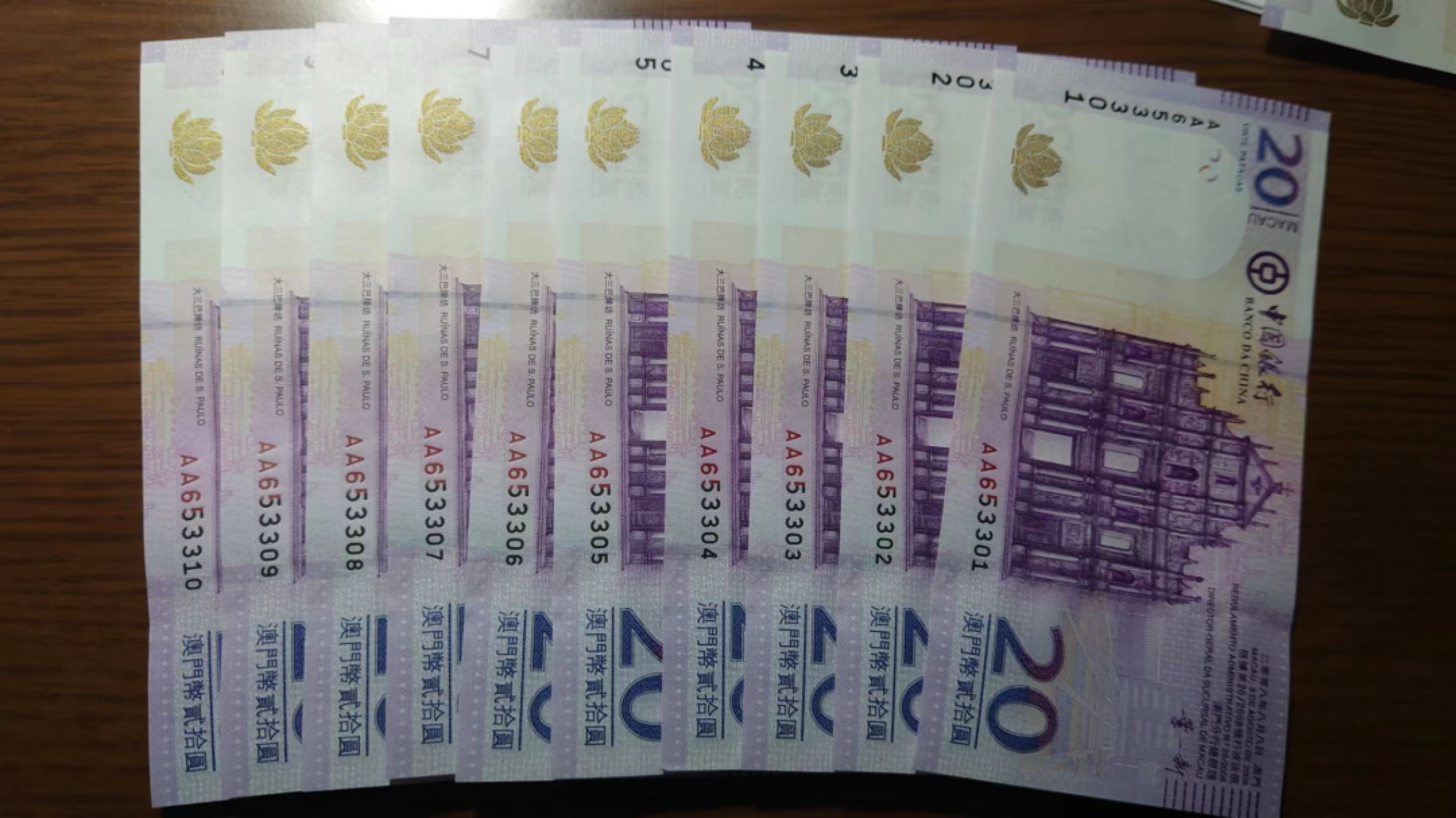 【世界钱币收藏】精选微拍第55期 暨2023年第二期 绝品裸钞全部低价起拍  2008年澳门中国银行20元 首发AA冠 全新绝品标十无47