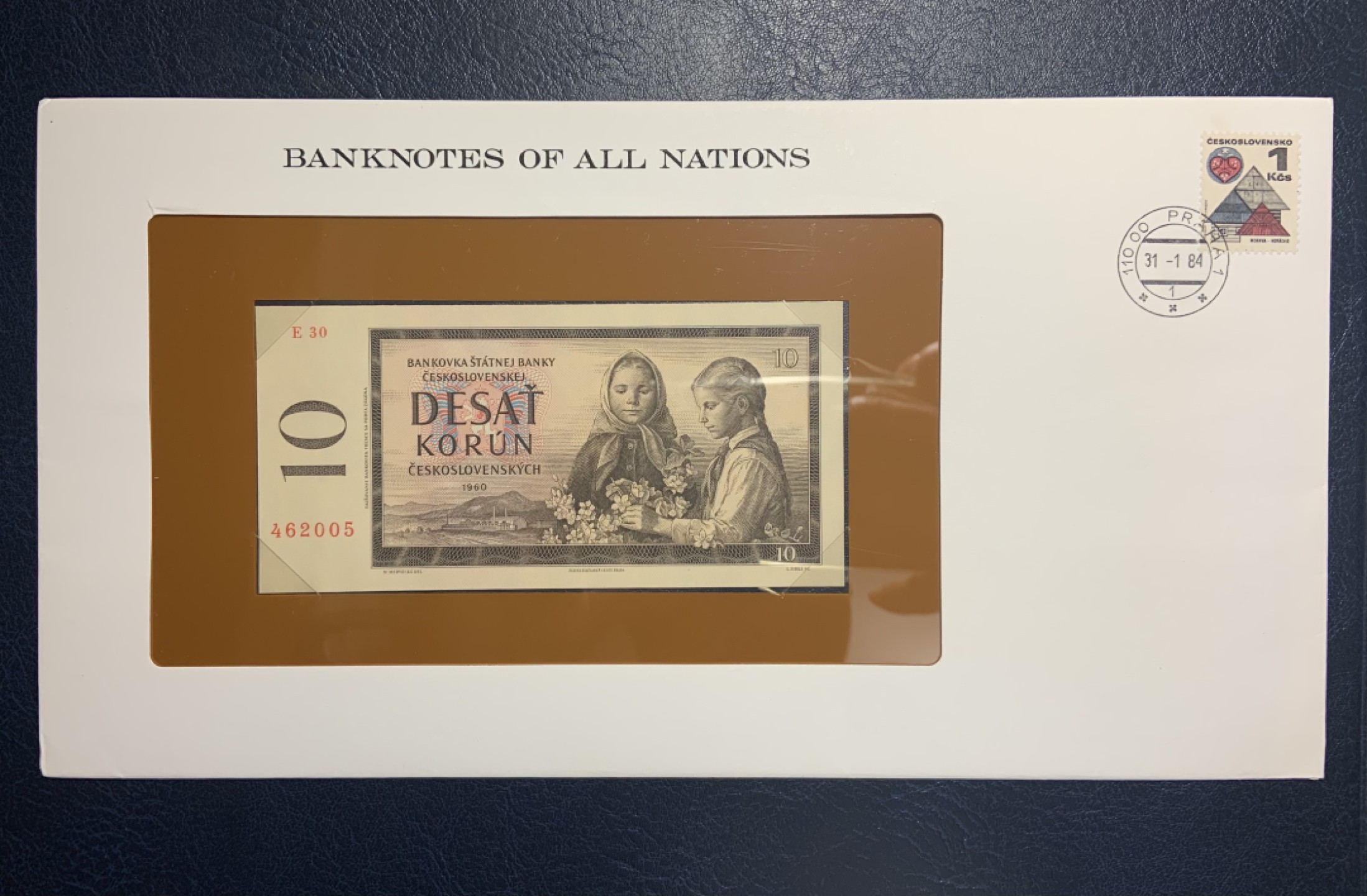 收藏联盟Quantum Auction 第222期拍卖 捷克斯洛伐克1960年10克朗富兰克林邮币封 品相UNC