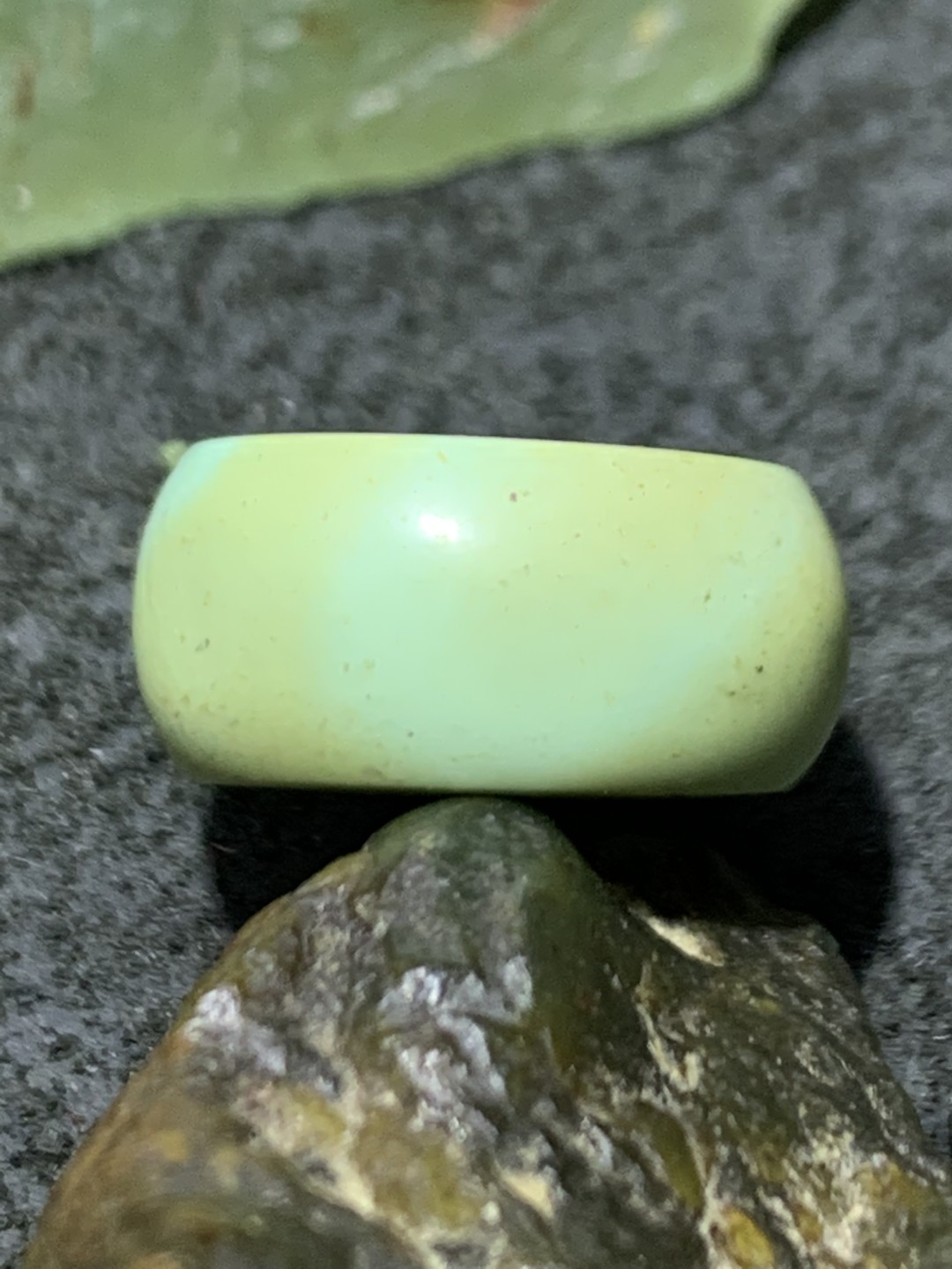 十堰俏色网花松石平安扣一颗