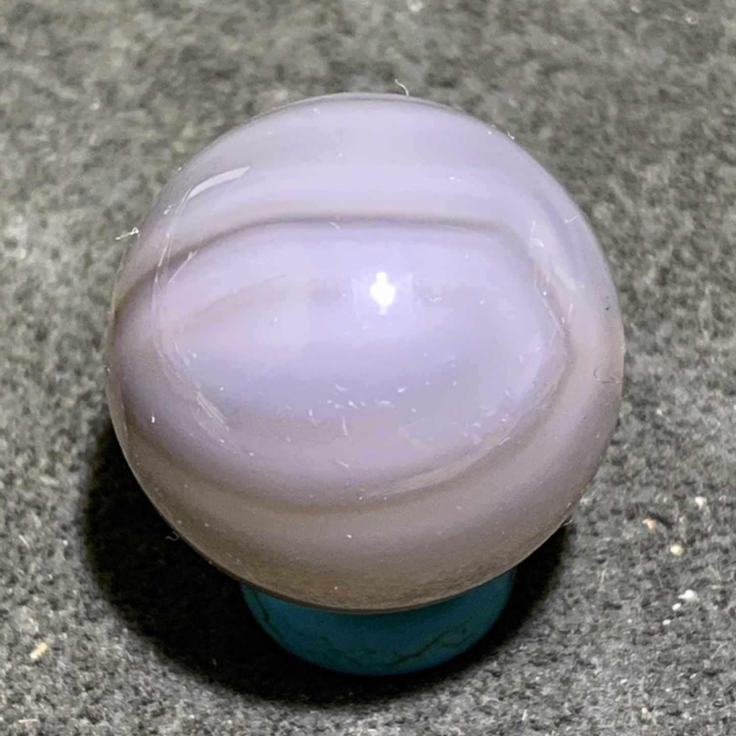 精美天然高玉化巴西玛瑙2.0圆珠一颗