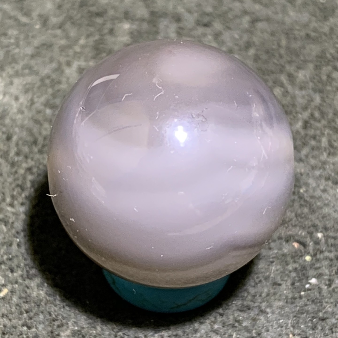 精美天然高玉化巴西玛瑙2.0圆珠一颗