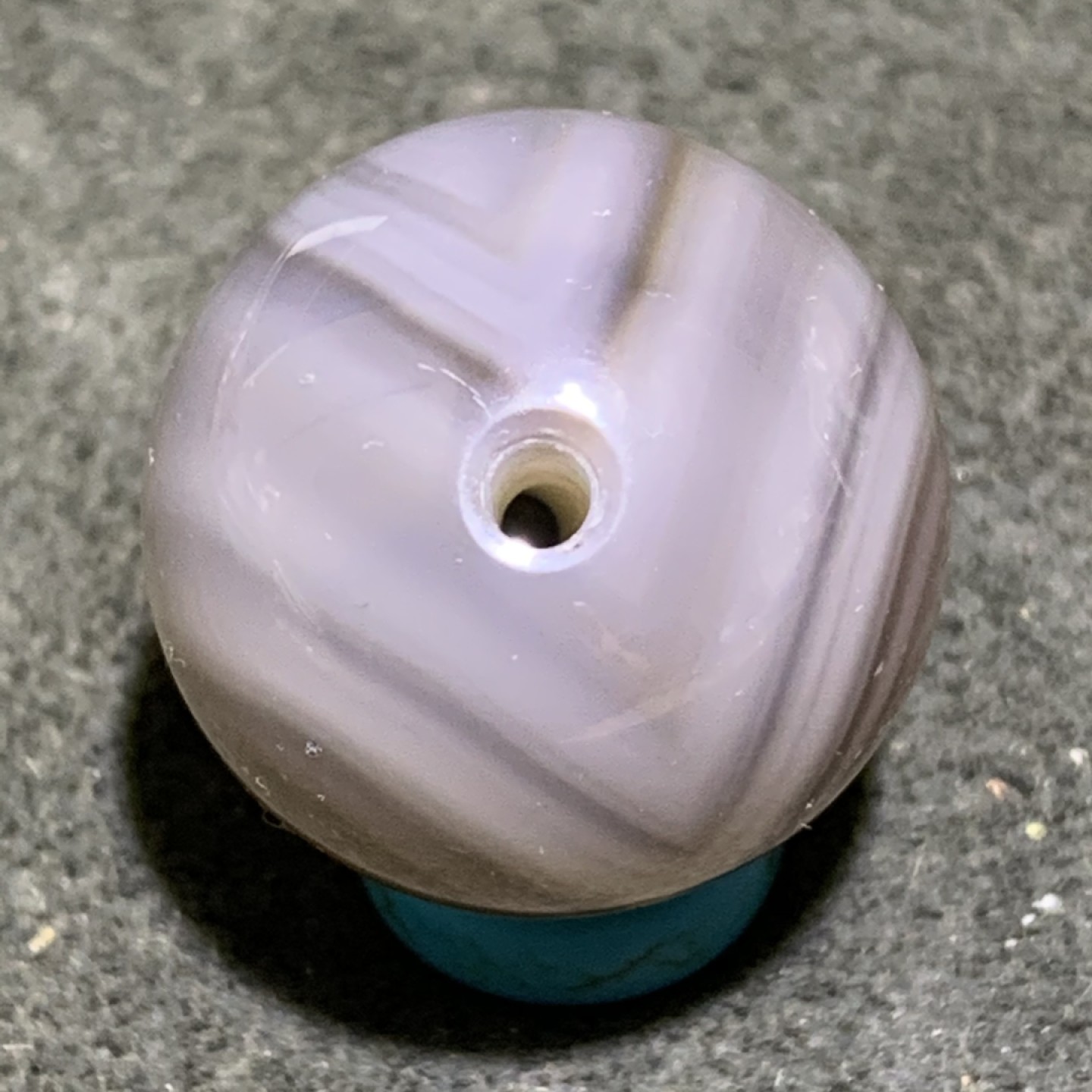 精美天然高玉化巴西玛瑙2.0圆珠一颗