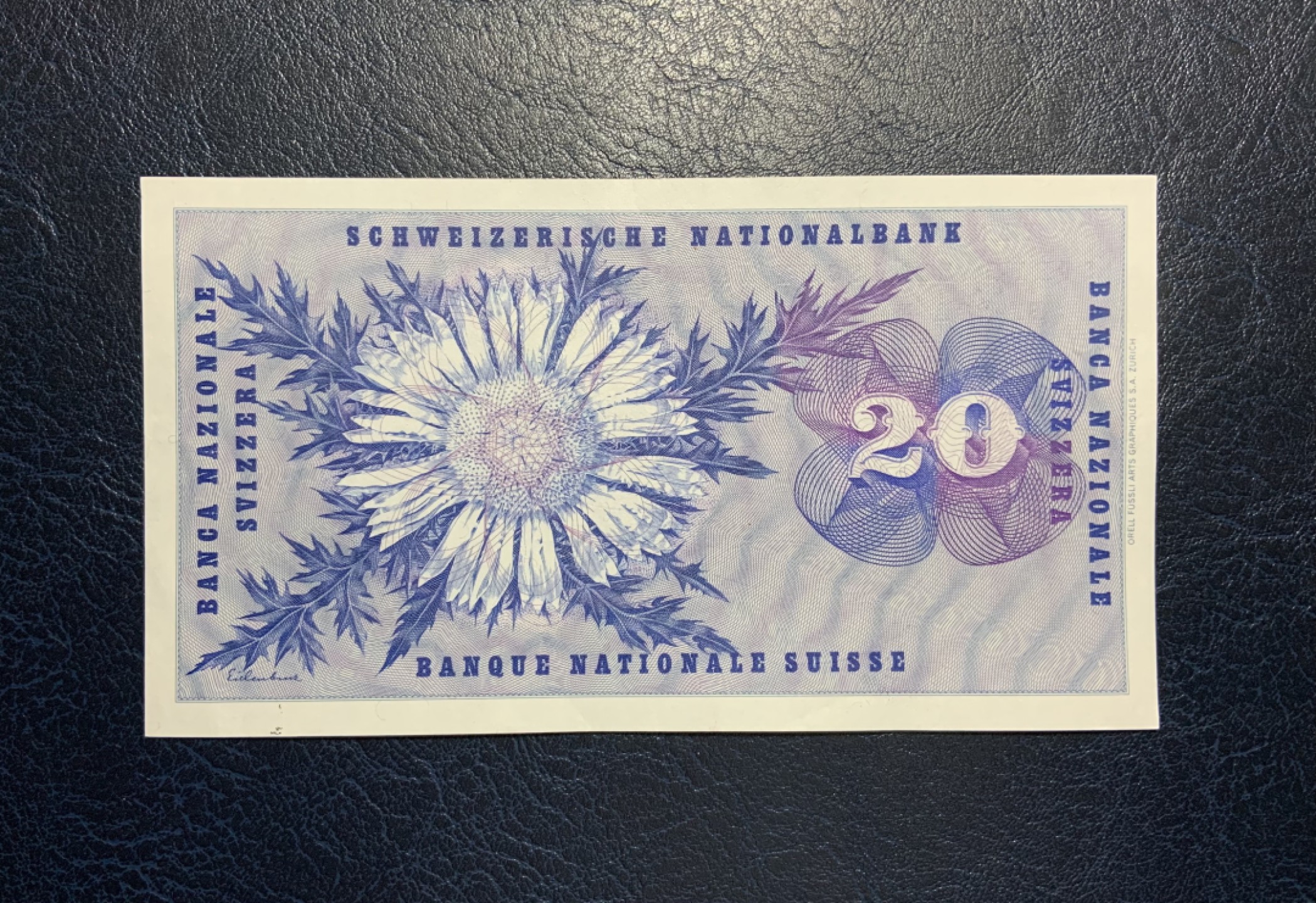 收藏联盟Quantum Auction 第222期拍卖 瑞士1970年20法郎 品相UNC-