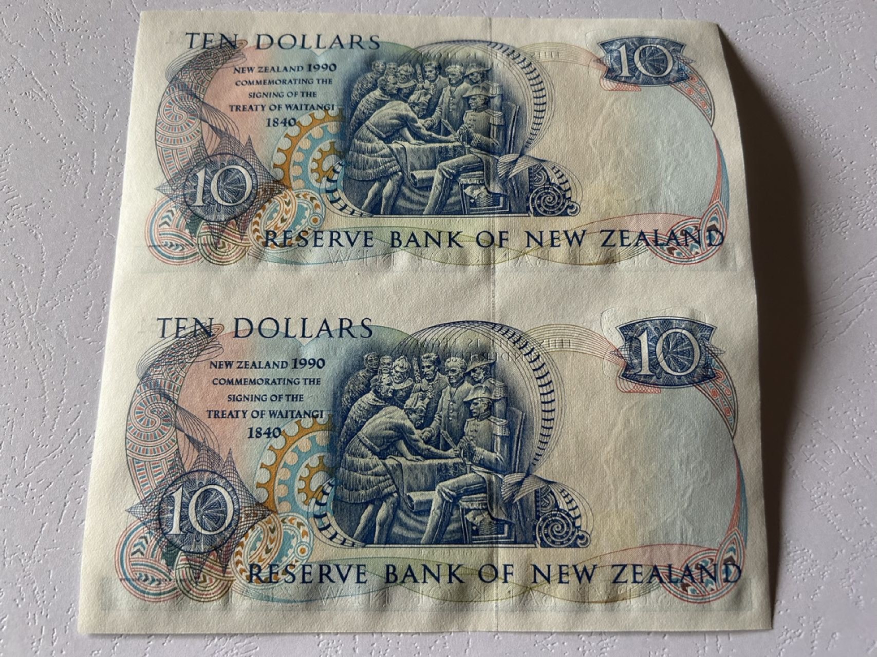 收藏联盟Quantum Auction 第223期拍卖 新西兰1990年10元纪念钞两连体 品相全新UNC AAA冠 