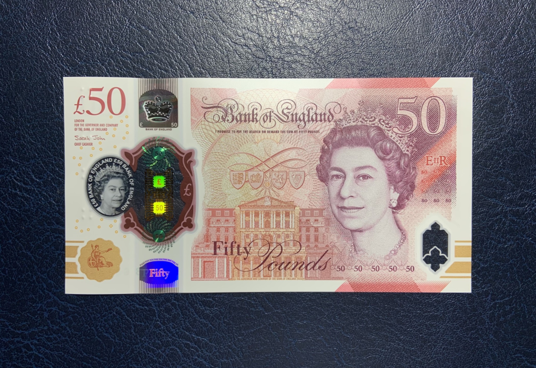 收藏联盟Quantum Auction 第223期拍卖 英国2020年50镑 品相全新UNC  AA冠 计算机学家图灵
