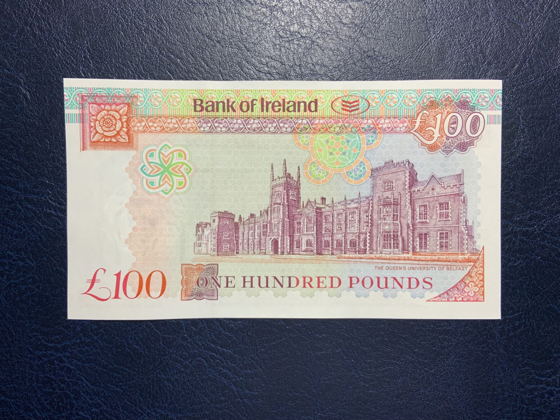 收藏联盟Quantum Auction 第223期拍卖 北爱尔兰2005年100镑 品相全新UNC 首发A冠 贝尔法斯特女王大学