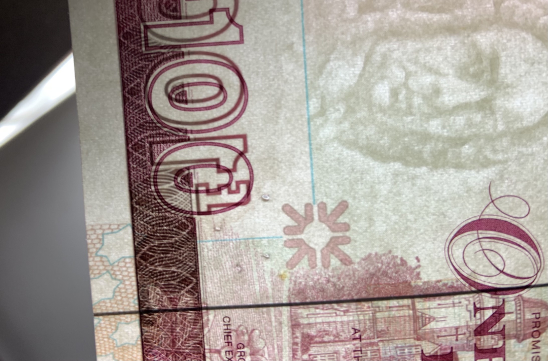 收藏联盟Quantum Auction 第223期拍卖 苏格兰皇家银行2007年100镑 品相UNC- 有针孔 大票幅