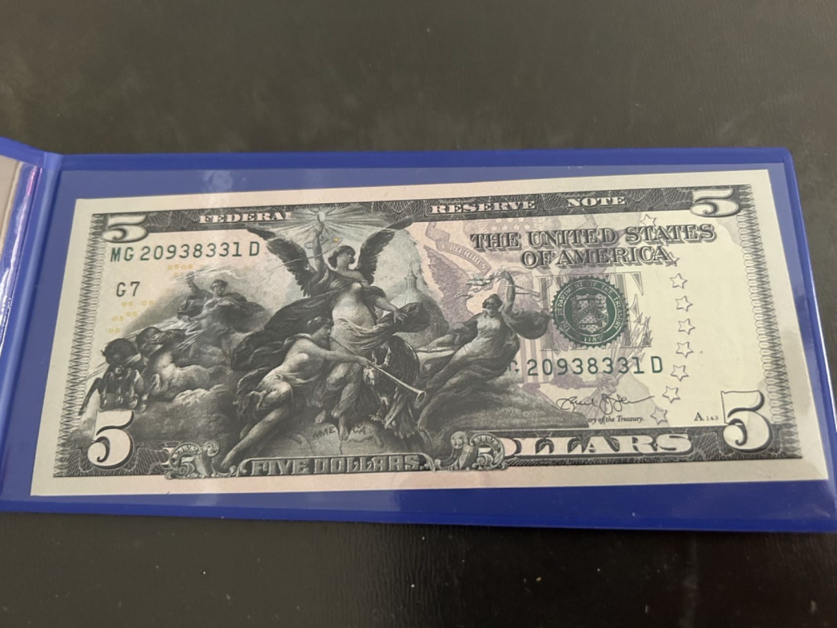收藏联盟Quantum Auction 第223期拍卖 美国小头美元复刻教育券5元 品相UNC 带原装封套