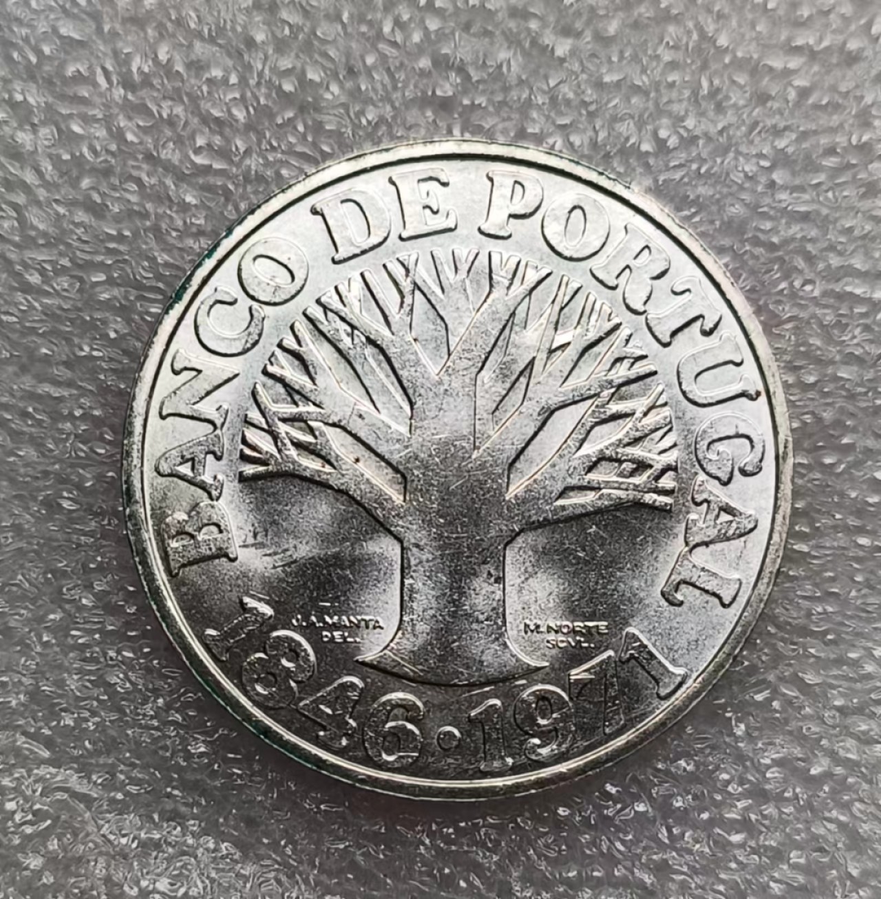 瓶子🏺第80期拍卖会 葡萄牙1971年50埃斯库银币