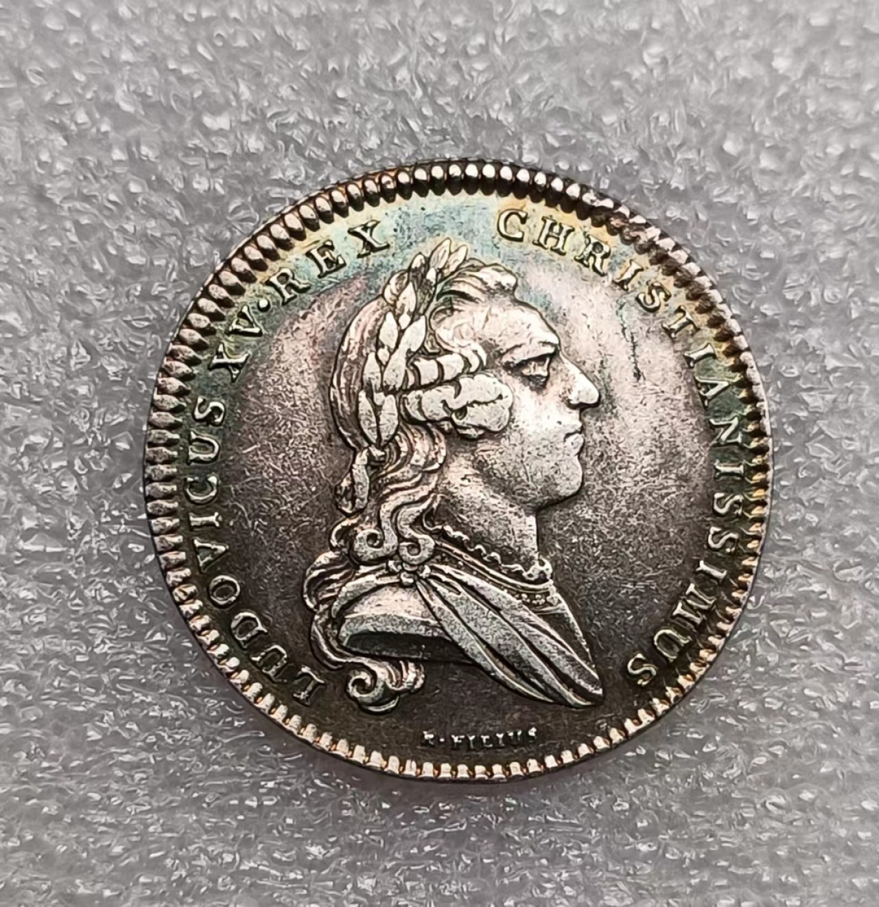 瓶子🏺第74期拍卖会 法国1760年路易十五银质JETON代币28毫米6.64克