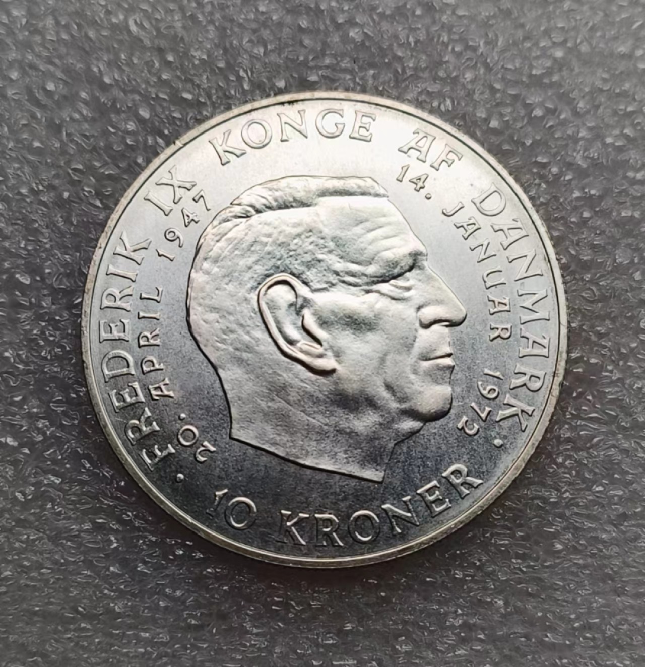 瓶子🏺第80期拍卖会 丹麦1972年10克朗银币原光