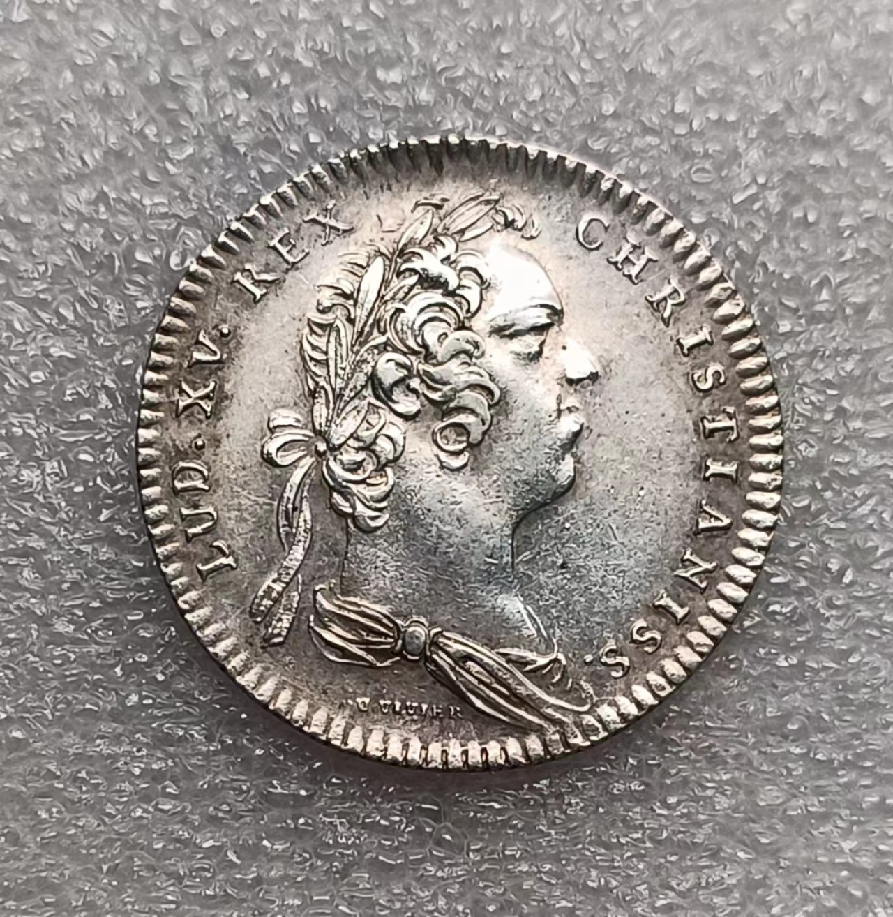 瓶子🏺第74期拍卖会 法国1717年路易十五JETON银质代币31毫米8.75克