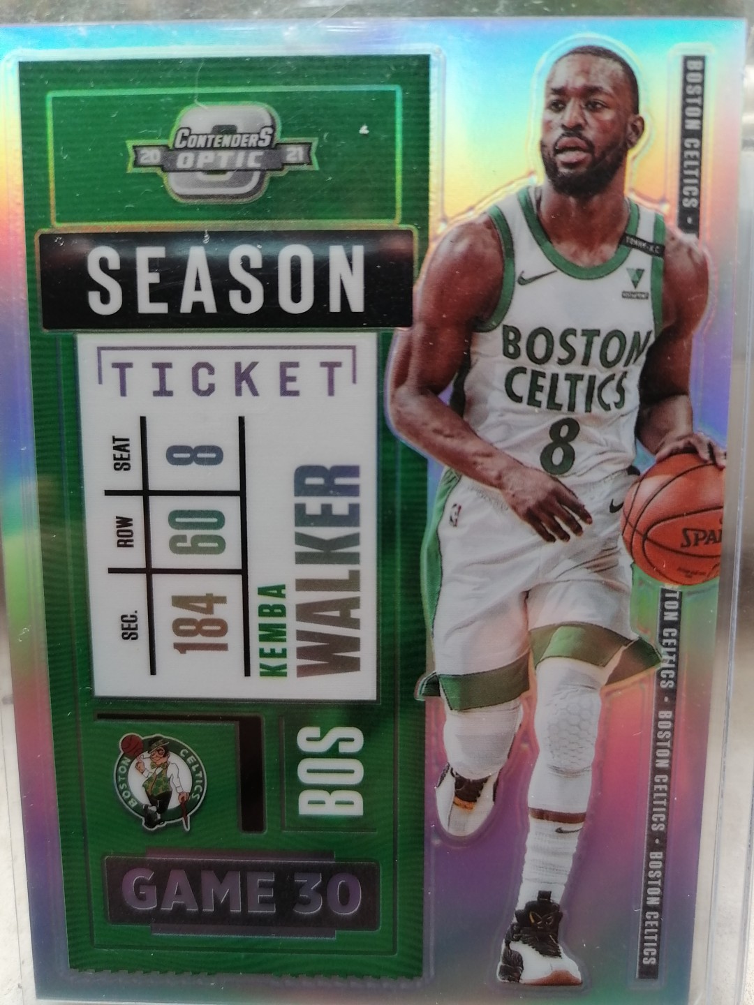 球星卡专场 2020-21 PANINI- 球票-OP-BASKETBALL-76-凯尔特人蓝球队-肯巴沃克