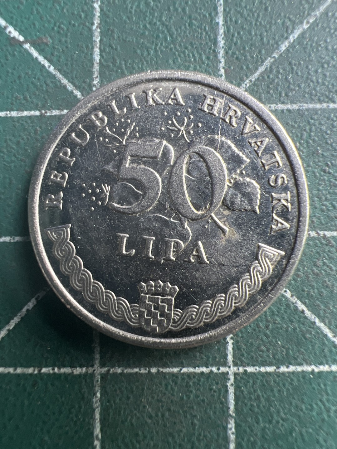 泡泡堂第185期  世界硬币（无押金，无佣金，捡漏，全场20包邮，偏远地区除外） 克罗地亚50分。