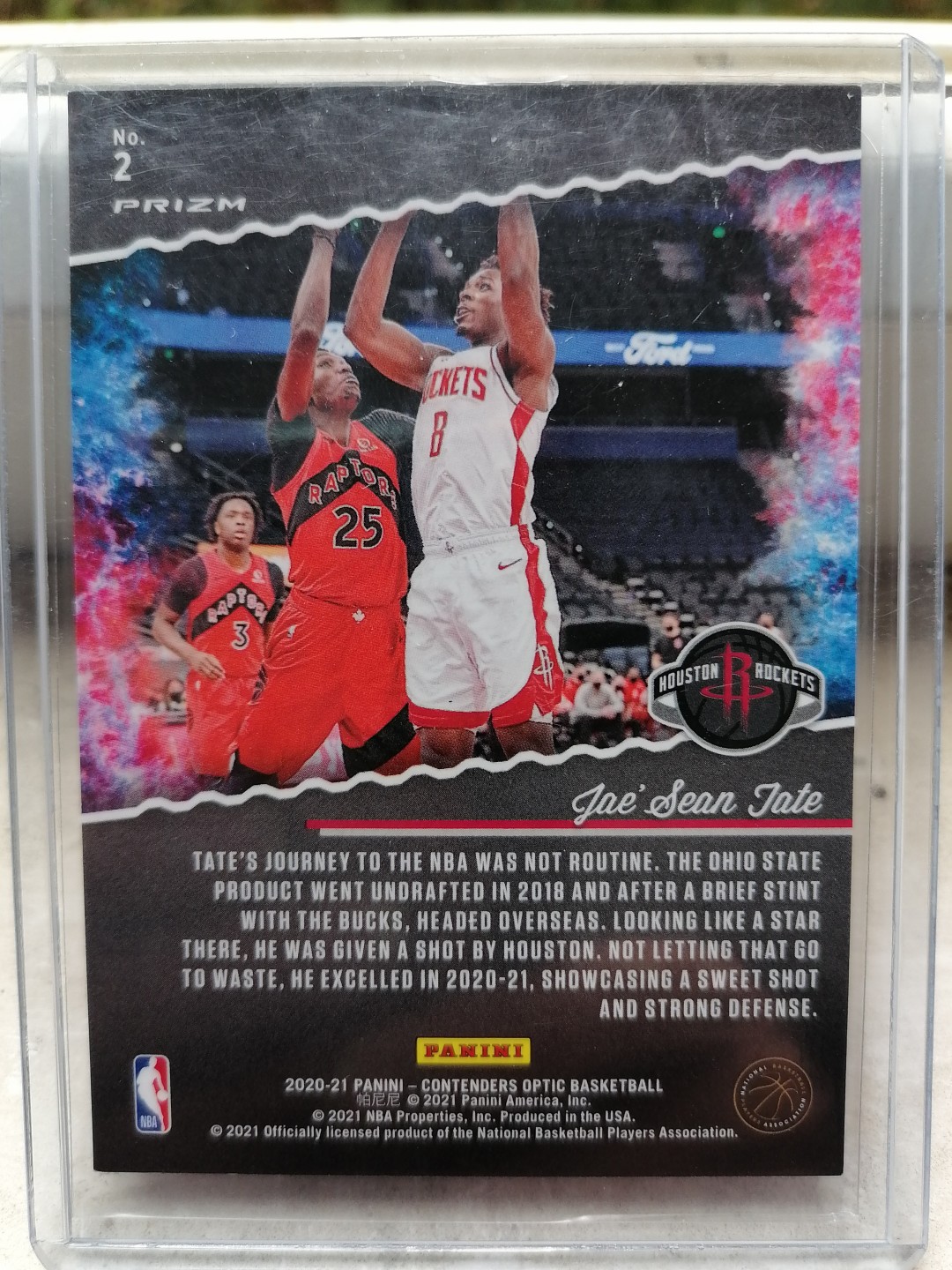 球星卡专场 2020-21PANINI一球票OP-BASKETBALL -2-休斯敦火箭一杰肖恩 泰特
