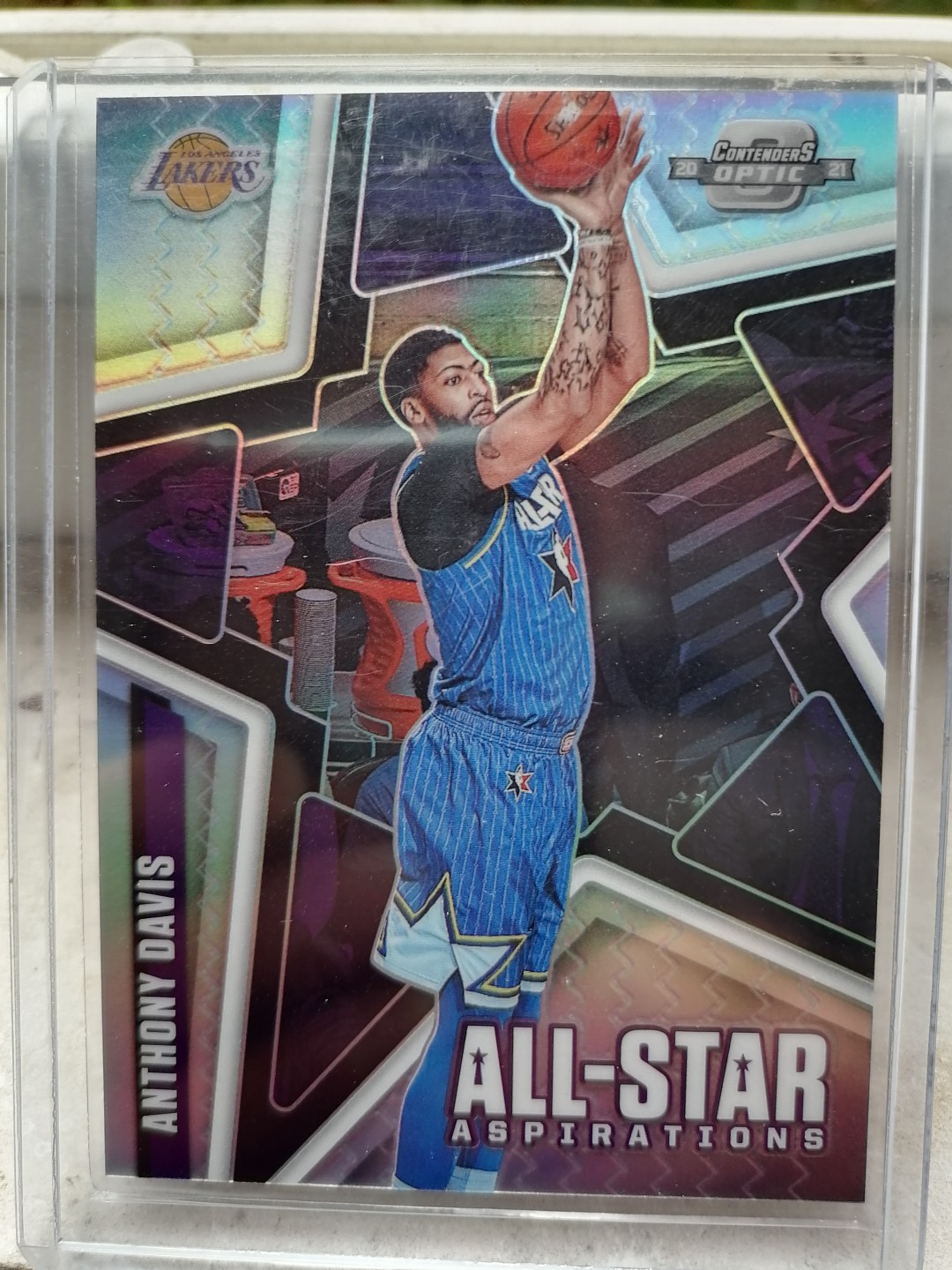 球星卡专场 2020-21-PANINI-球票-OP-BASKETBALL一超级巨星特卡－8一洛杉矶湖人 安东尼 戴维斯