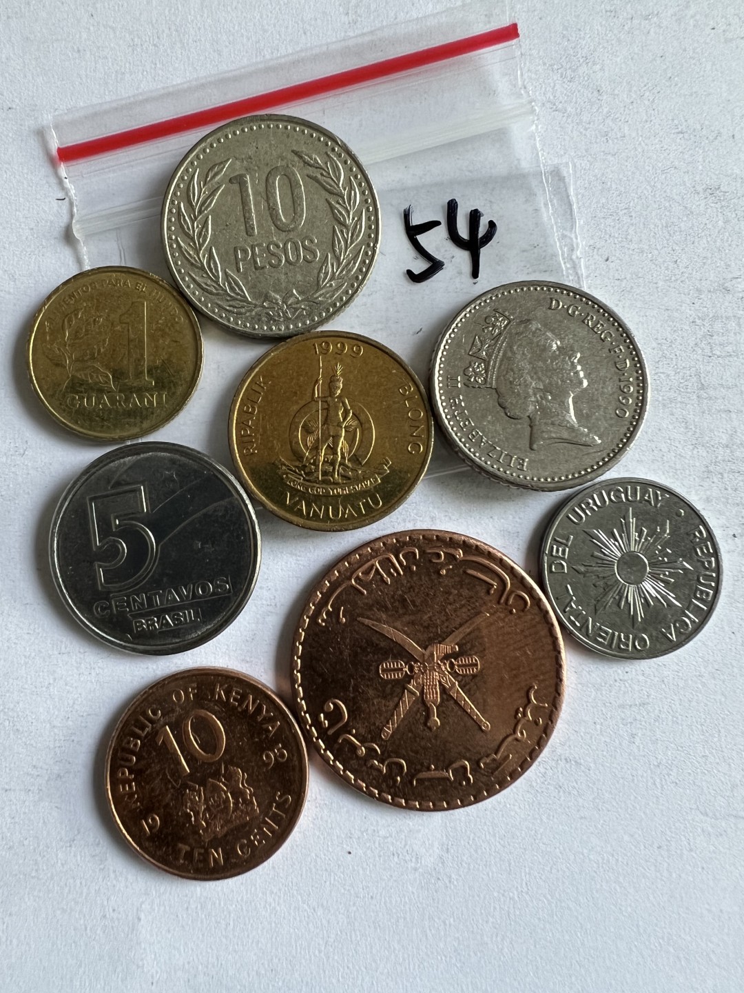 泡泡堂第187期  世界硬币（无押金，无佣金，捡漏，全场20包邮，偏远地区除外） 硬币一袋54