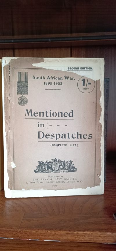 铸币章牌军功章目录（德英瑞士）第五期 - 英国，1899—1902南非战争（布尔战争）