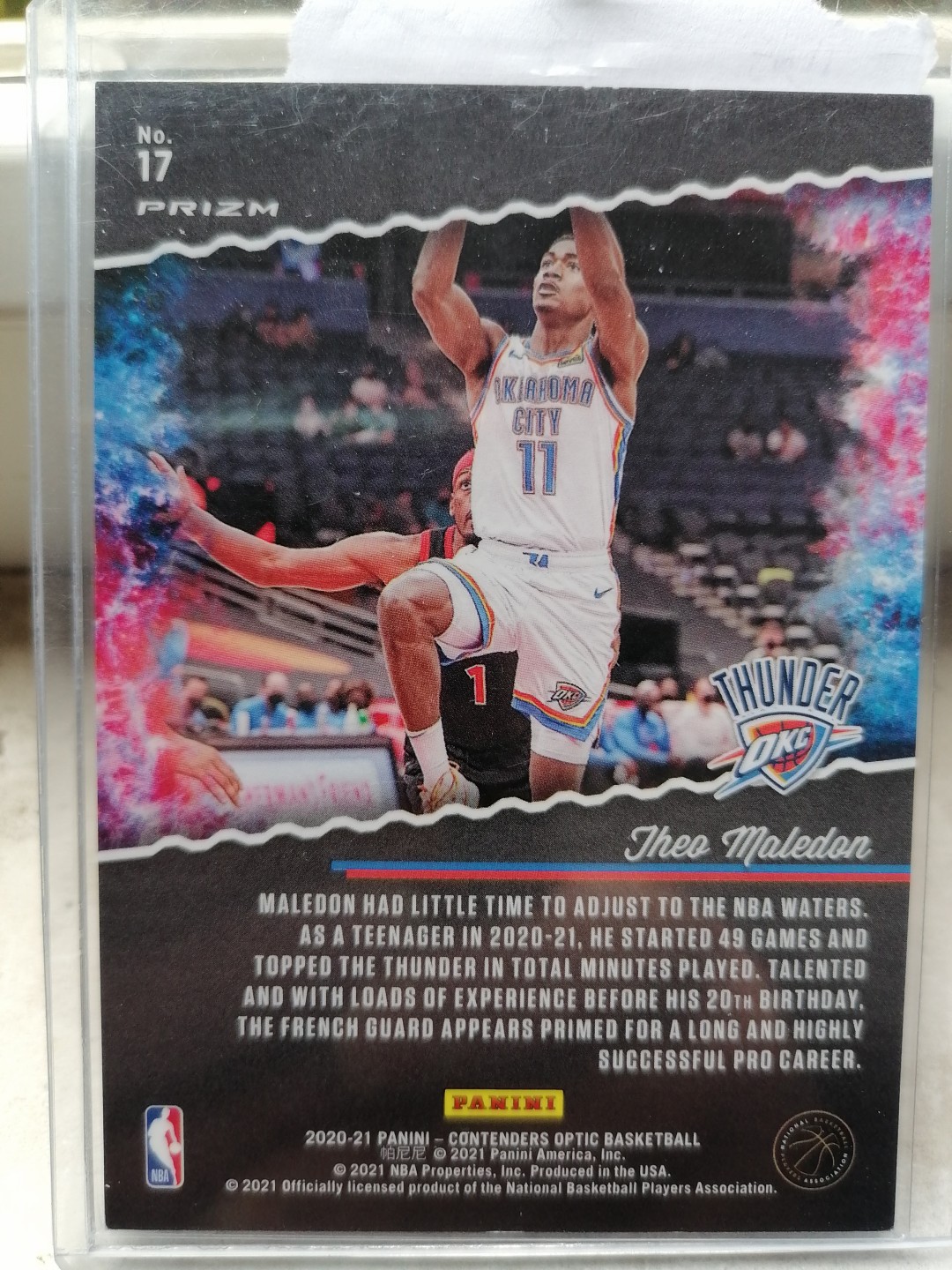 球星卡专场 2020-21 PANINI-球票OP-BASKETBALL-17俄克拉荷马城雷霆队  西奥 马勒东