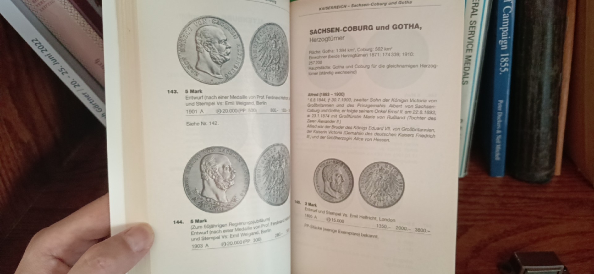 铸币章牌军功章目录（德英瑞士）第五期 德国耶格硬币目录，1871至今，800页。