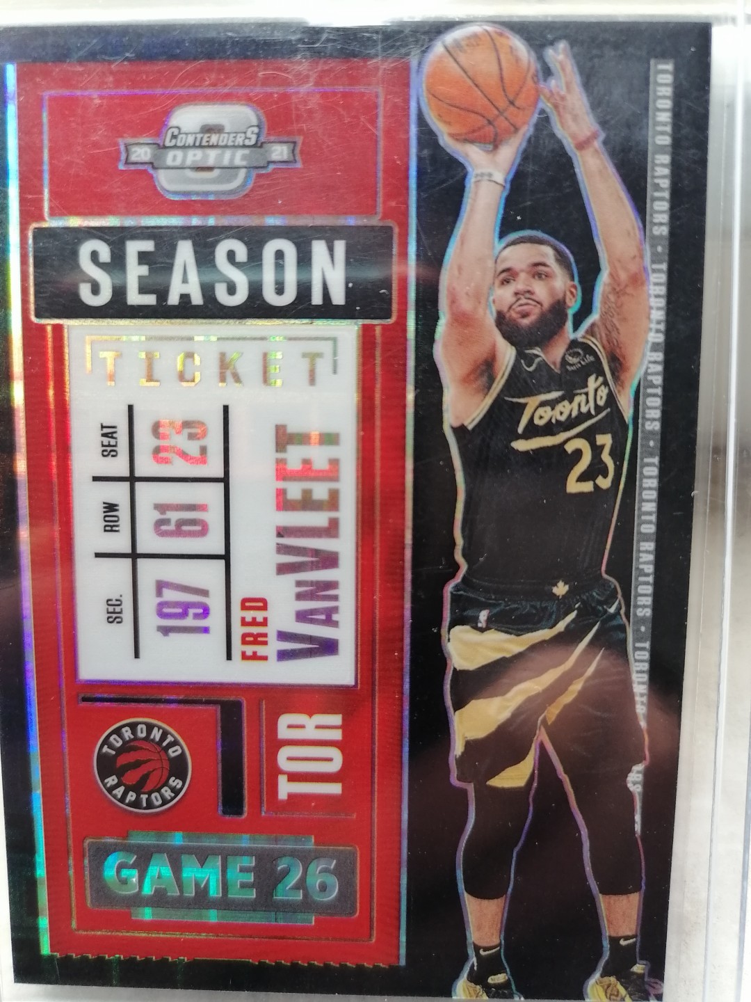 球星卡专场 2020-21-PANINI一球票一OP-BASKETBALL一90一多伦多猛龙一弗雷德 范弗利特