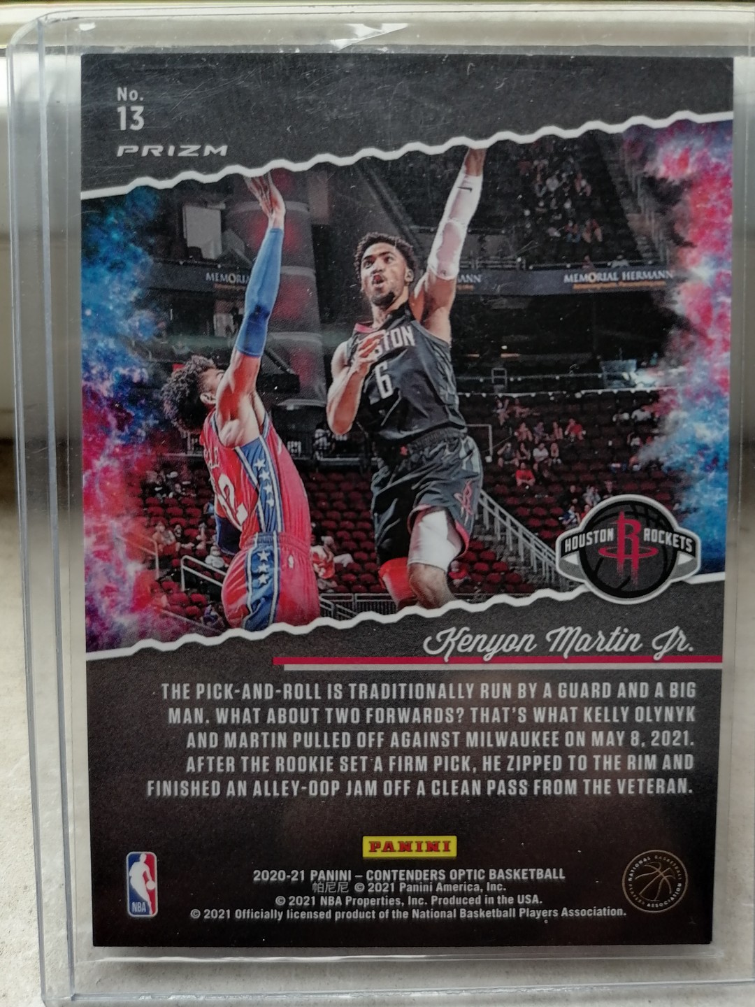 球星卡专场 2020-21PANINI-球票OP-BASKETBALL一13 休斯敦火箭一小肯杨 马丁