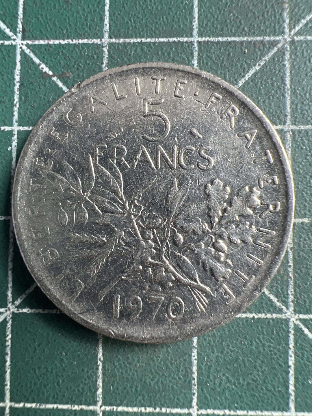 泡泡堂第223期  世界硬币 （无押金，无佣金，捡漏，全场20包邮，偏远地区除外） 法国五法郎。