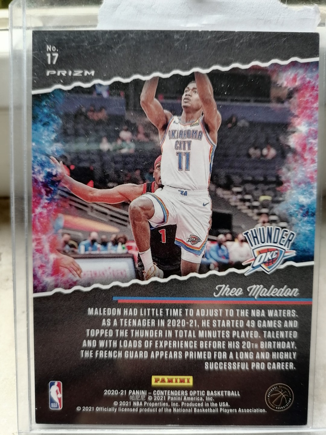 球星卡专场 2020-21 PANINI-球票OP-BASKETBALL-17俄克拉荷马城雷霆队  西奥 马勒东