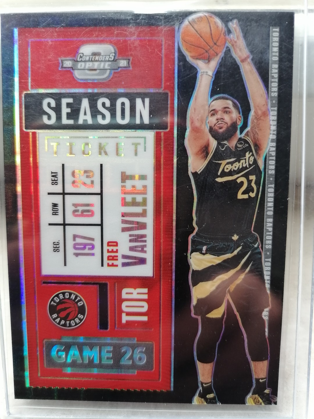 球星卡专场 2020-21-PANINI一球票一OP-BASKETBALL一90一多伦多猛龙一弗雷德 范弗利特