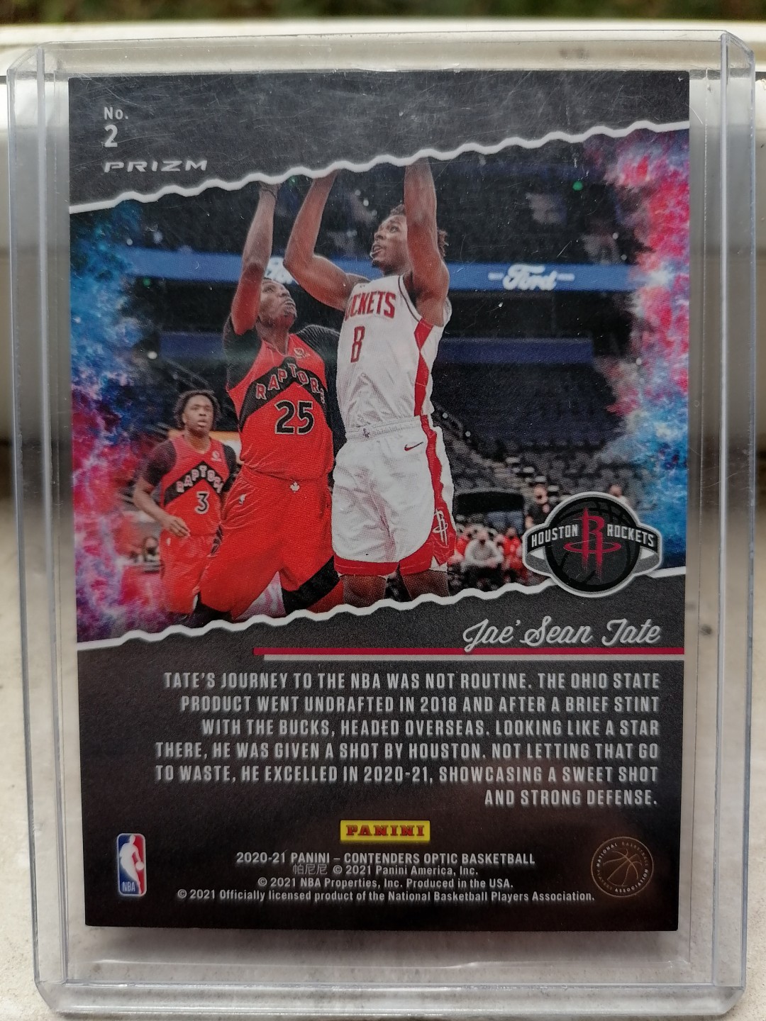 球星卡专场 2020-21PANINI一球票OP-BASKETBALL -2-休斯敦火箭一杰肖恩 泰特