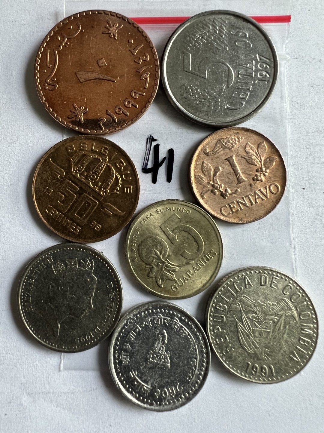 泡泡堂第203期  世界硬币（无押金，无佣金，捡漏，全场20包邮，偏远地区除外） 硬币一袋41