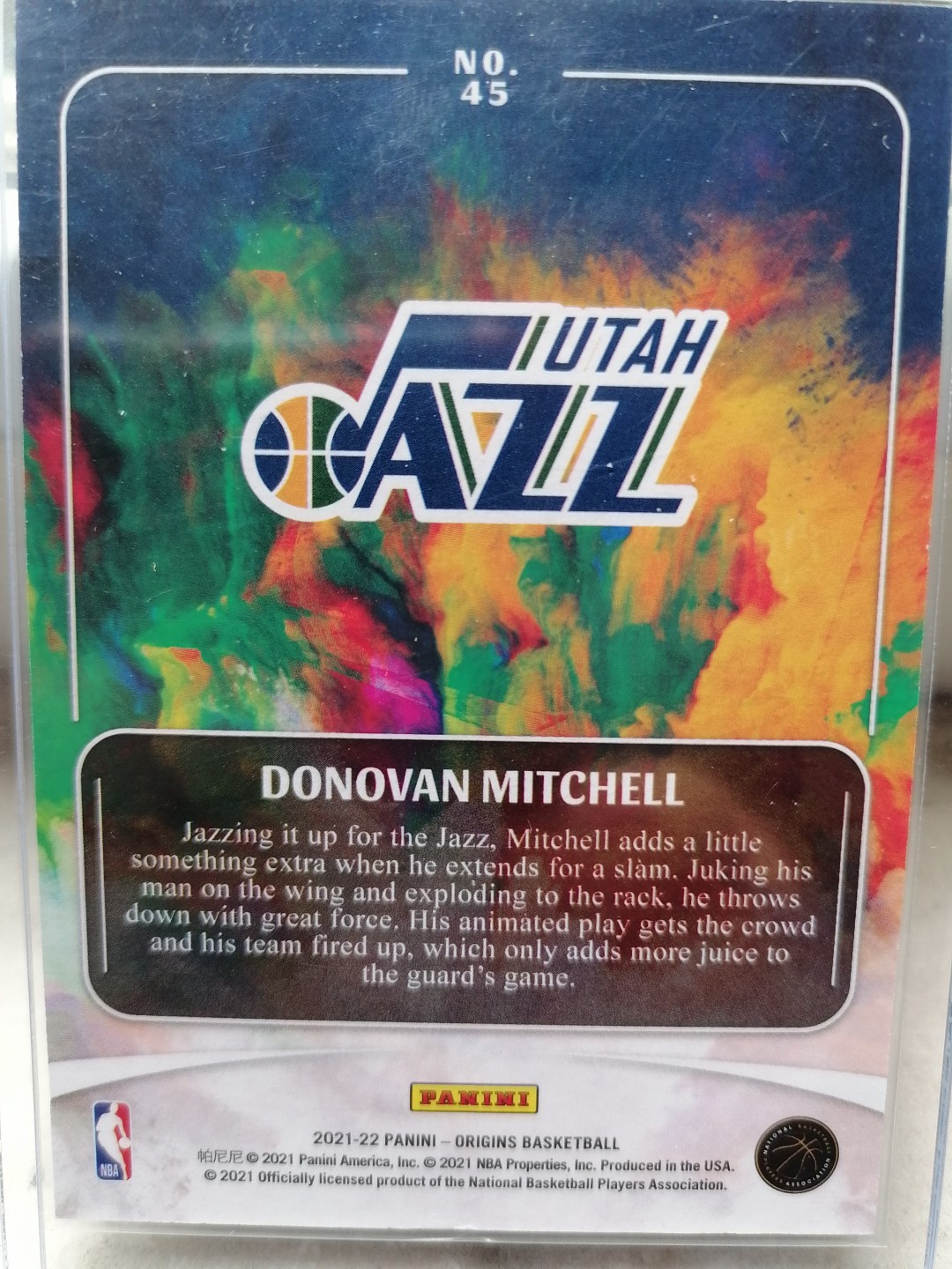 球星卡专场 2021-22PANINI-起源BASKETBALL一45一犹他爵士一米切尔