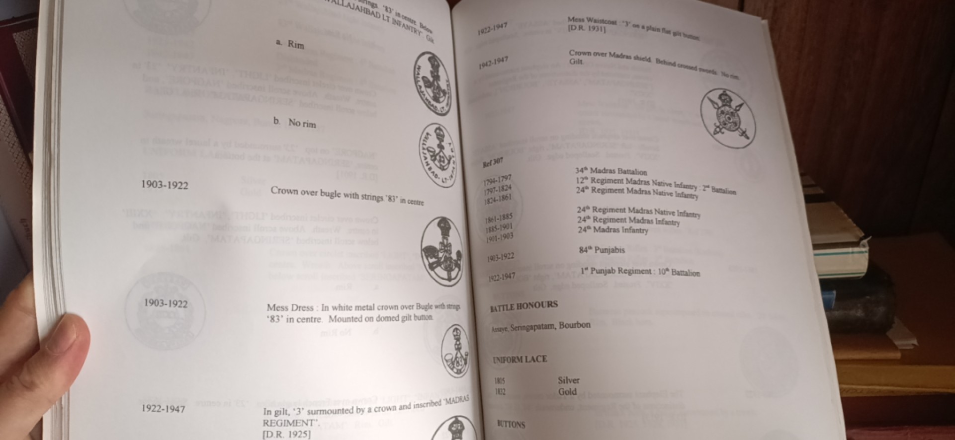 铸币章牌军功章目录（德英瑞士）第五期 英国，印度军队纽扣，第三册