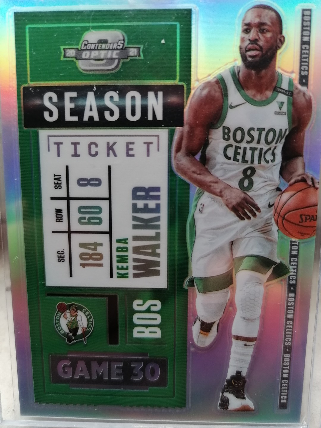 球星卡专场 2020-21 PANINI- 球票-OP-BASKETBALL-76-凯尔特人蓝球队-肯巴沃克