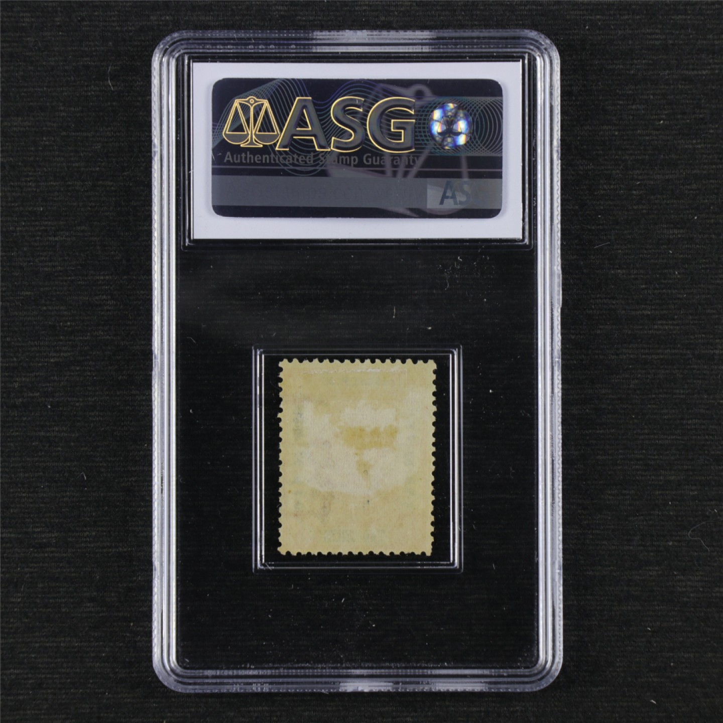 【亘邦集藏】第145期拍卖 1896年 清上海30第二版上海工部局徽邮票 ASG VF80 1011996-014