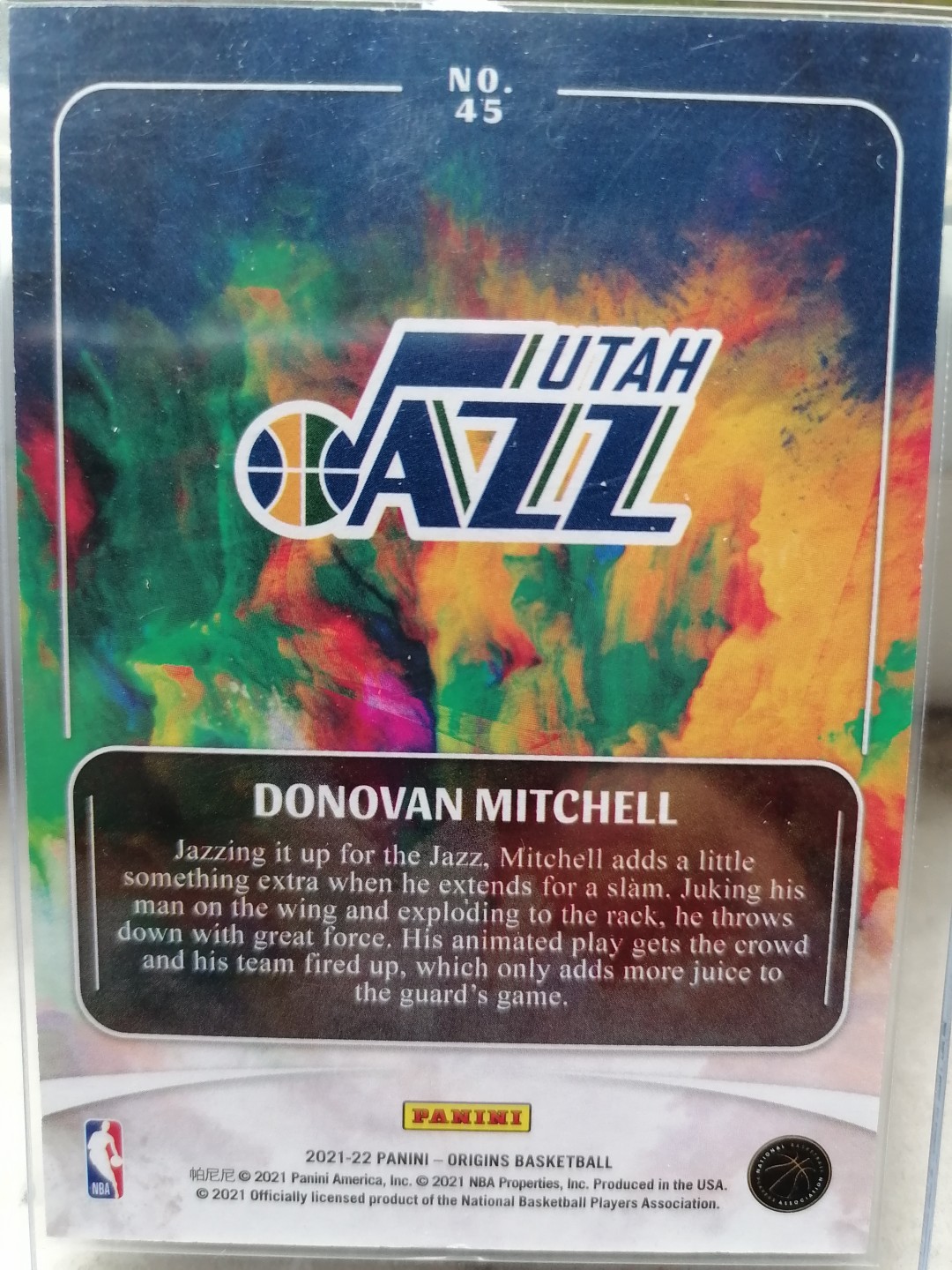 球星卡专场 2021-22PANINI-起源BASKETBALL一45一犹他爵士一米切尔