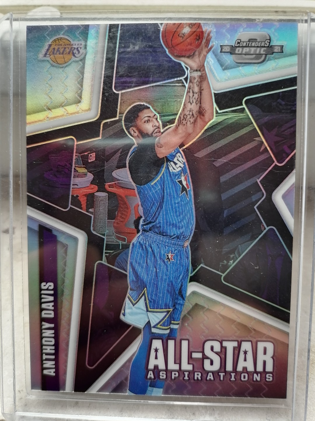 球星卡专场 2020-21-PANINI-球票-OP-BASKETBALL一超级巨星特卡－8一洛杉矶湖人 安东尼 戴维斯