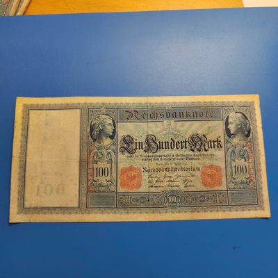 王之爱好～外国纸币 - 1910年，100马克，德国纸币