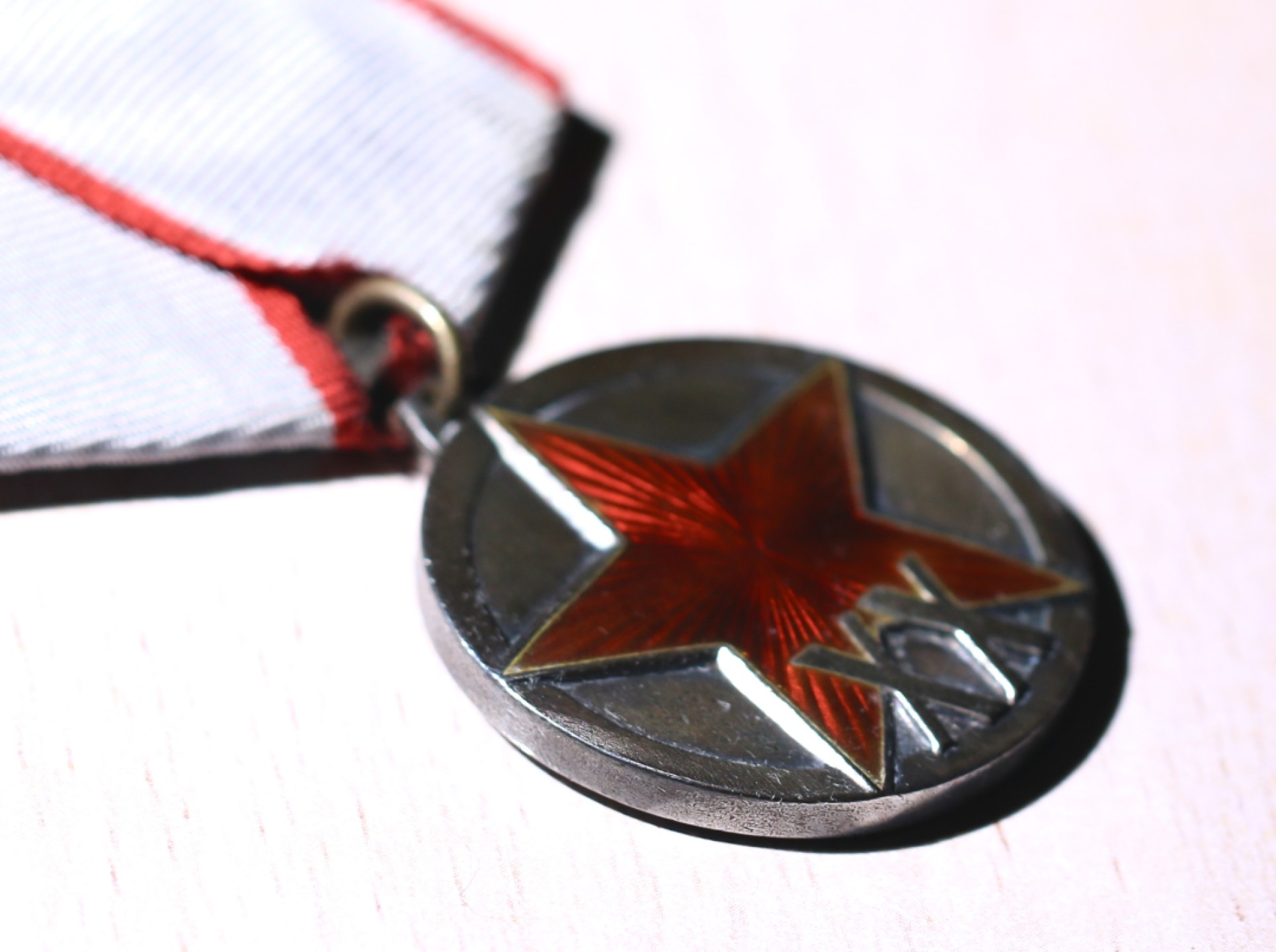 大猫徽章拍卖第213期 苏联红军建军二十周年纪念奖章 大挂版 银制珐琅