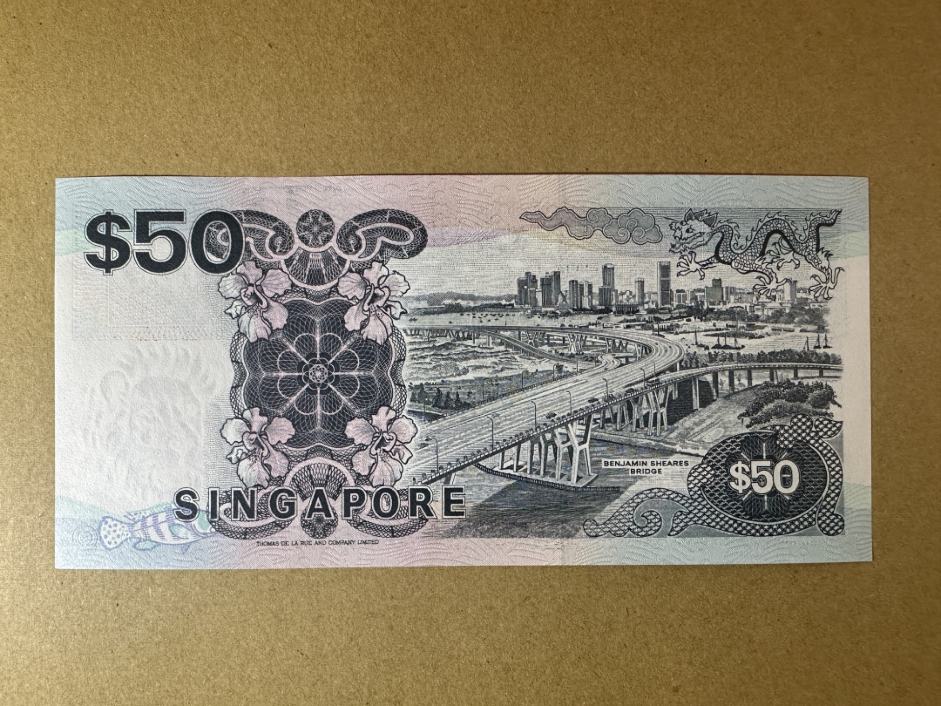 《张总收藏》86期——外币荟萃 新加坡50元 UNC 1997年船版