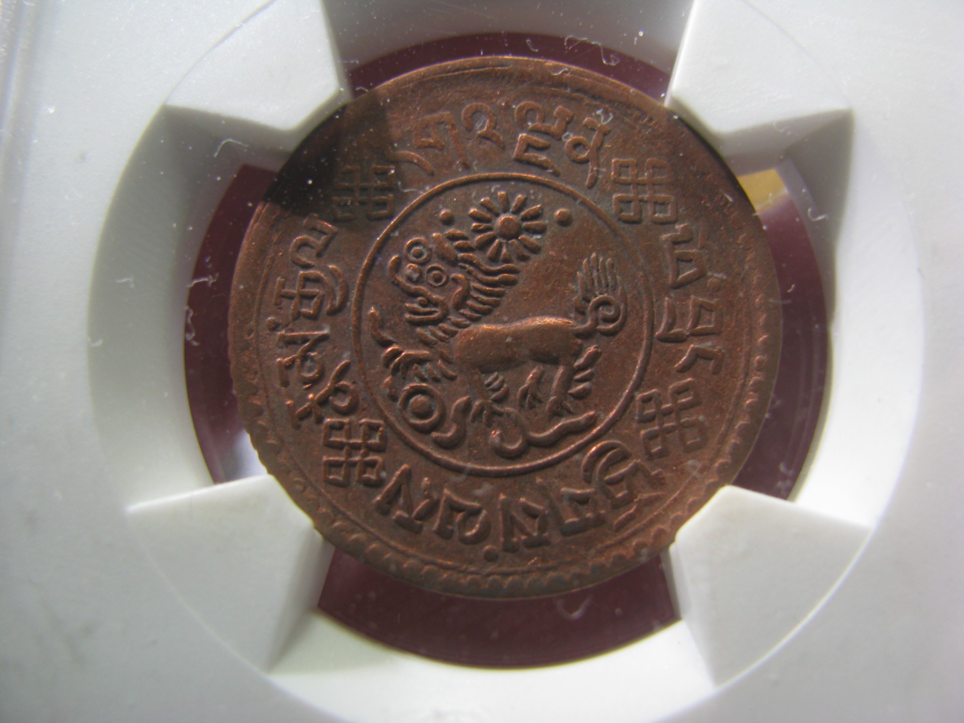 王之爱好~外国钱币 1947-1953年，雪山狮子，西藏铜币