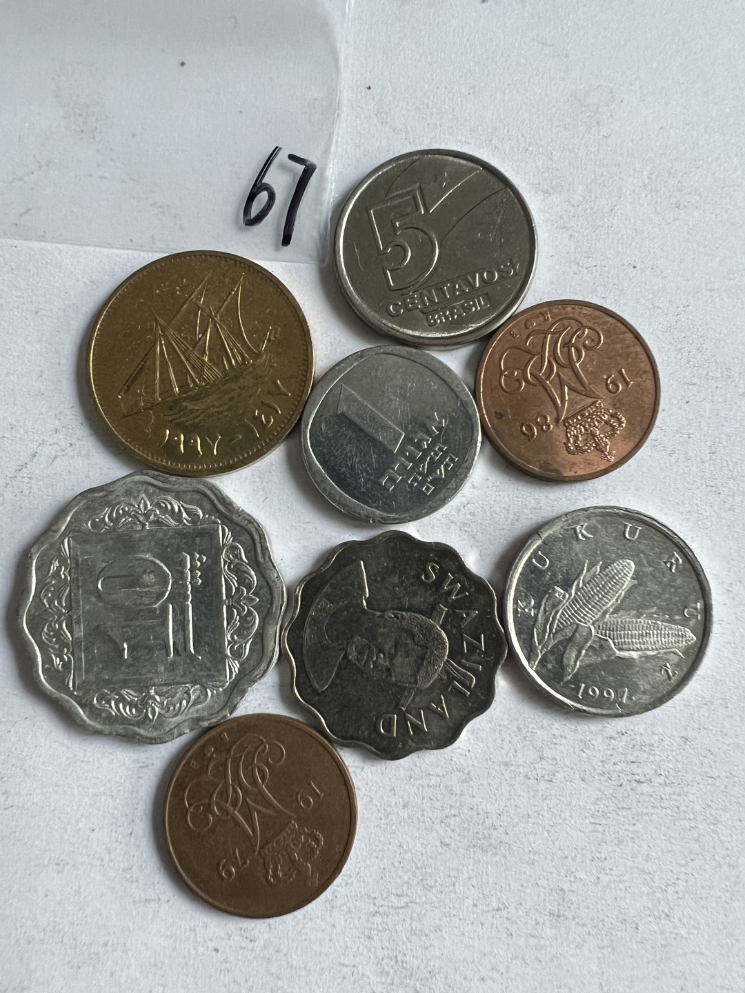 泡泡堂第224期  世界硬币 （无押金，无佣金，捡漏，全场20包邮，偏远地区除外） 硬币一袋67